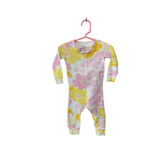 5/$15 Pink & Yellow Floral Sleeper - The Children's Place - 3-6mo - Picture 1 of 3